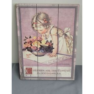 Children are the Flowers in God's Garden  9X12 Wall Decor #A17